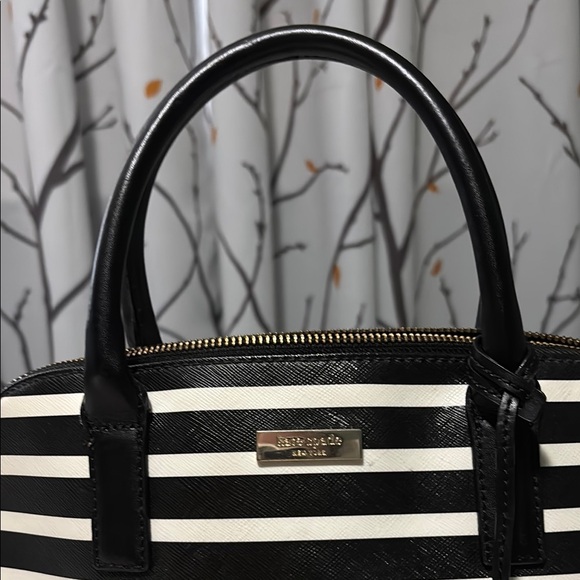 Kate Spade Black and White Striped Women's Bag - Picture 3 of 8